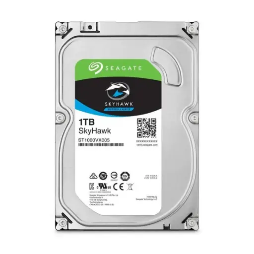 [ST1000VX001] Disco Duro Interno 3.5" Sata 6 Gb/S / 7200 Rpm / 256 Mb Cache / Skyhawk Ai Surveillance / Especial Para Cctv / 1 Tb