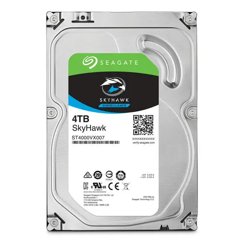 [HDD,ST4000VX013,4TB,5400,3.5in,SATA] Disco Duro Interno 3.5" Sata 6 Gb/S / 7200 Rpm / 256 Mb Cache / Skyhawk Ai Surveillance / Especial Para Cctv / 4 Tb