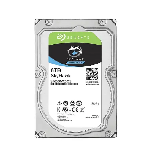 [ST6000VX0003] Disco Duro Interno 3.5" Sata 6 Gb/S / 7200 Rpm / 256 Mb Cache / Skyhawk Ai Surveillance / Especial Para Cctv / 6 Tb
