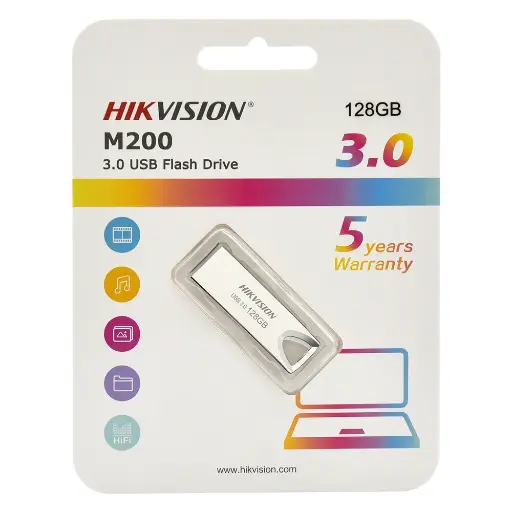 [HS-USB-M200/128G/U3] Pendrive / Capacidad 128 Gb / Puerto Usb 3.0 / Max Velocidad De Lectura 30-80 Mb/S / Max Velocidad De Escritura 15-25 Mb/S Metálico