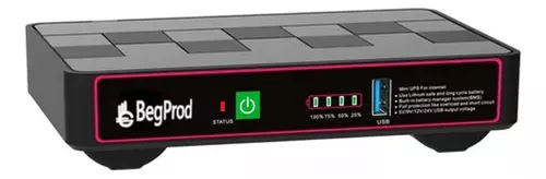 [ECOP18-12000M/1G] UPS MINI ECO P18 18W 12000MAH POE / PUERTO 1 GIGABYTE